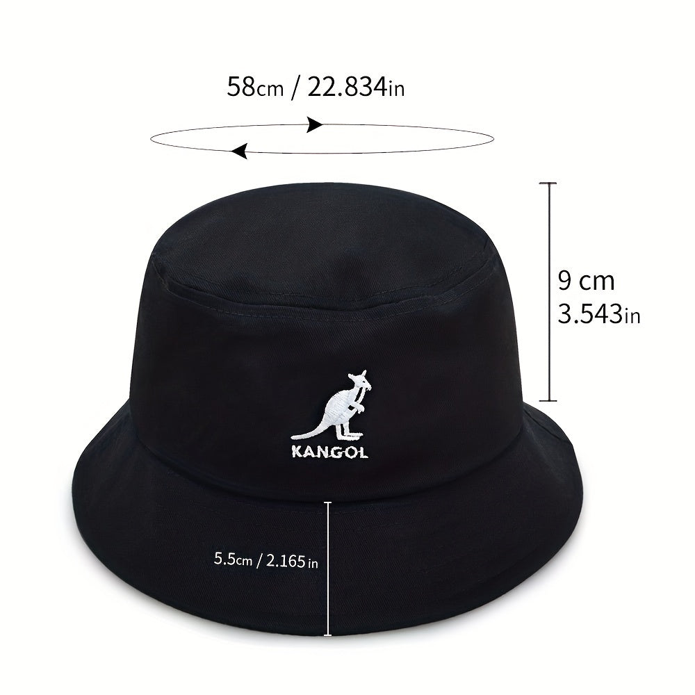 Animal Embroidery Couple Bucket Hat Lightweight Fisherman Cap