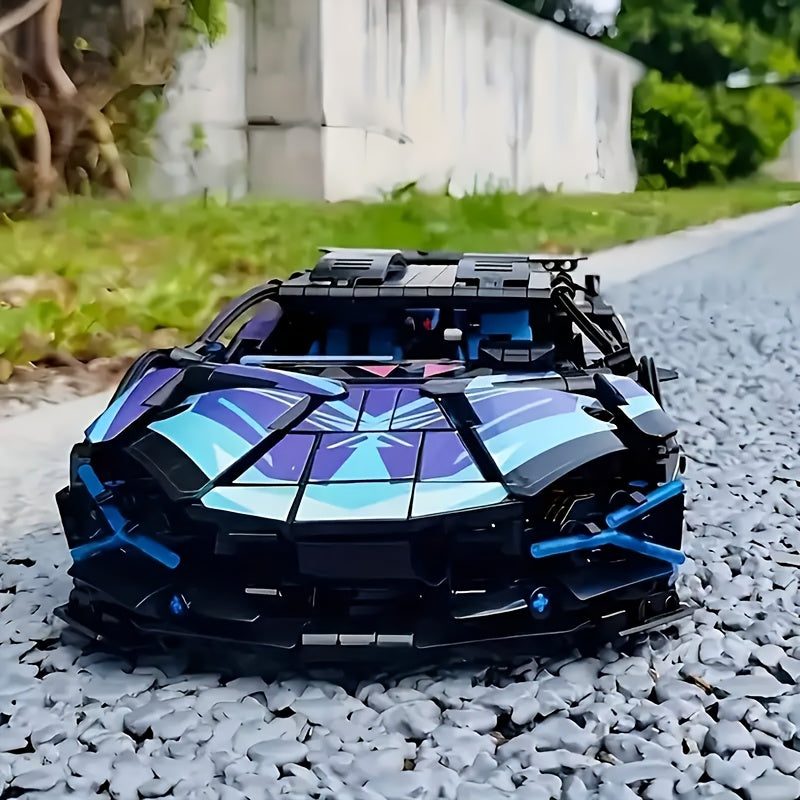 Cyberpunk Building Block Racing Car Model Kit Adult Gift