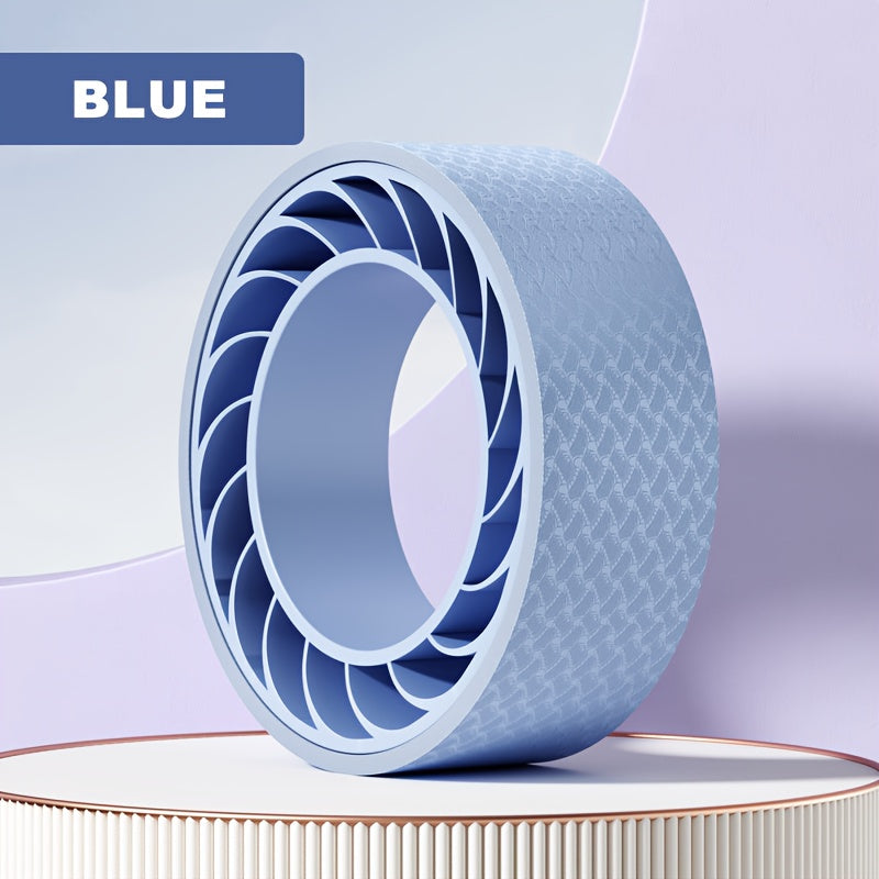 1pc PVC Double Layer Yoga Wheel Non-slip Roller Pilates Equipment