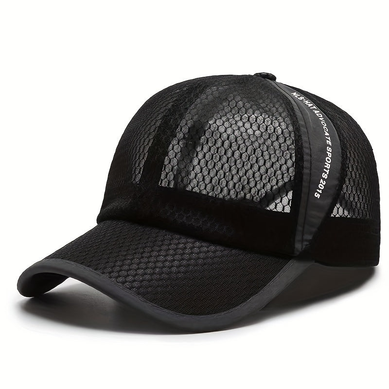 Unisex Sunshade Breathable Baseball Cap With Letter Embroidery