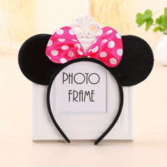 Girls Mouse Ears Headband Dot Bow Headband Head Accessories