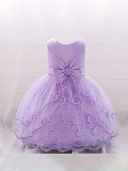 Baby Girls Floral Embroidery Princess Dress