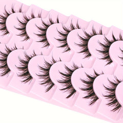 Natural Look Anime Lashes Cosplay False Eyelashes 3D Wispy Eyelashes