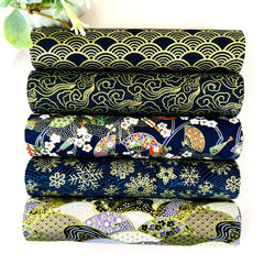 5pcs Japanese Style Cotton Quilting Fabric Doll Clothing Craft Fabri