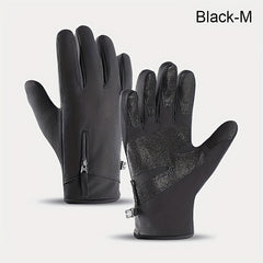Winter Thickened Waterproof Velvet Gloves for Outdoor Activities