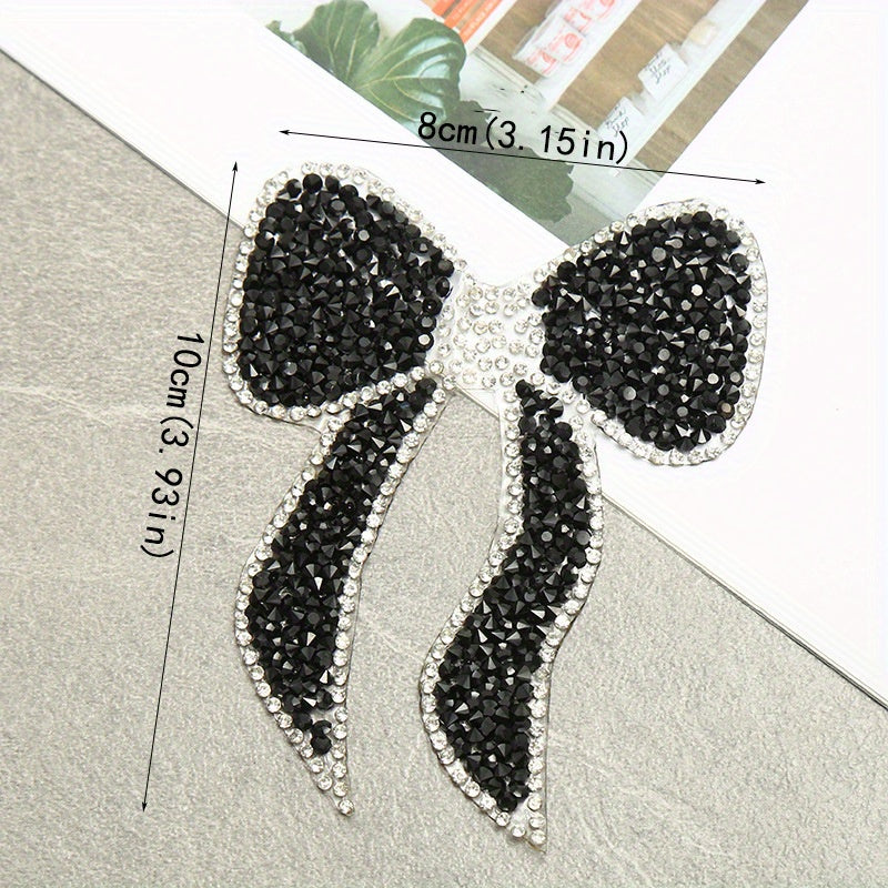 Rhinestone Bowknot Beads Ironing Drilling Hot Melt Adhesive DIY Accessories