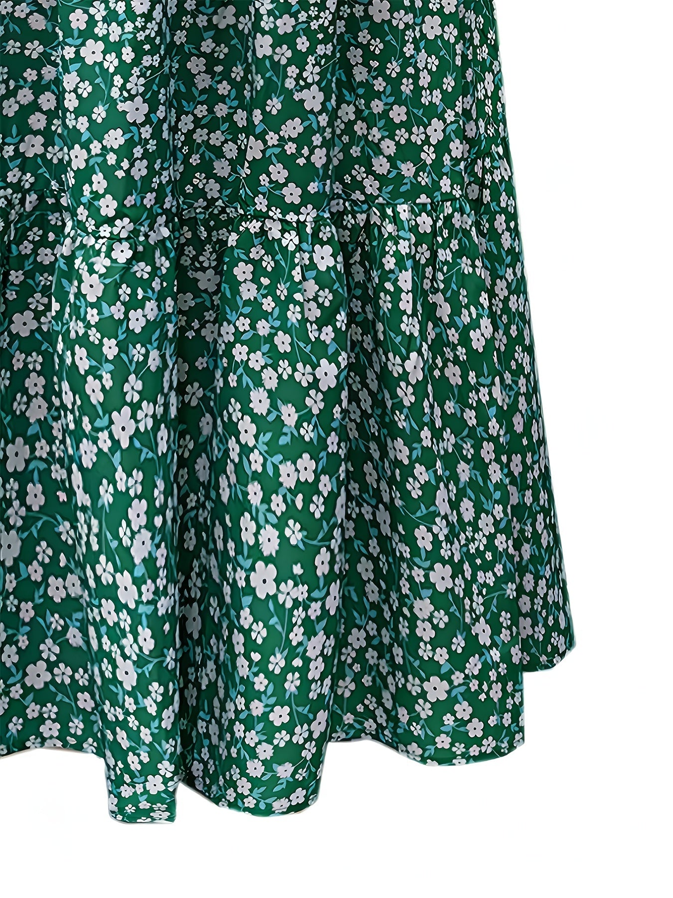 Boho Skirt Women's Plus Ditsy Floral Print Maxi Skirt