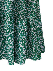 Boho Skirt Women's Plus Ditsy Floral Print Maxi Skirt