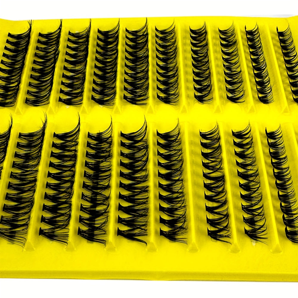 200pcs Faux Mink D Curling DIY Eyelash Clusters 30P 40P 10 16mm Mixed