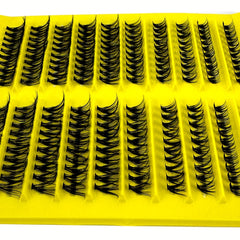 200pcs Faux Mink D Curling DIY Eyelash Clusters 30P 40P 10 16mm Mixed