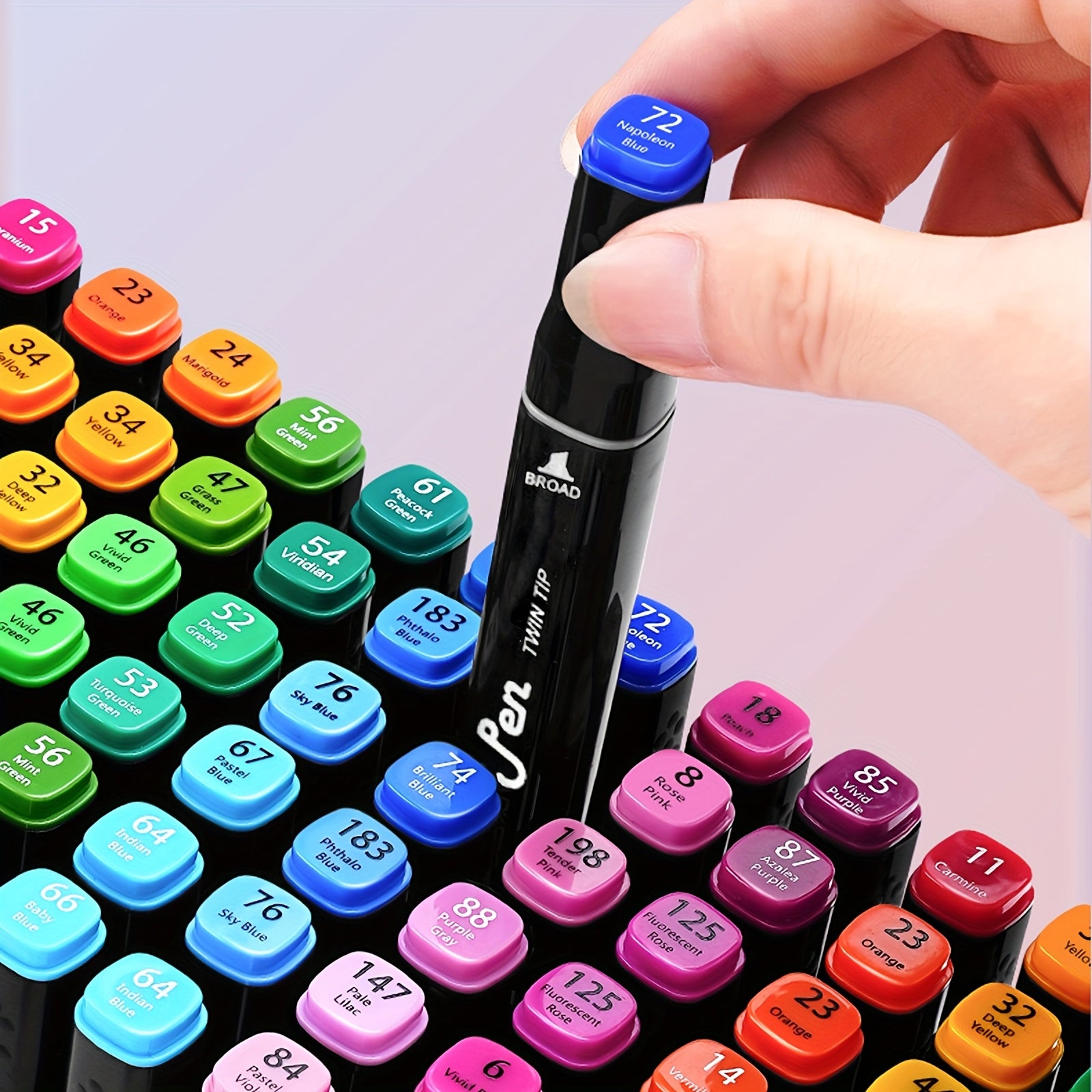 120 Dual Tip Alcohol Markers Set for Vibrant Colouring