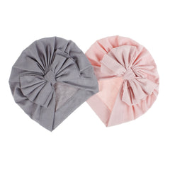 Newborn Infant Bow Head Wrap Beanie Hat Turban Photography Prop Cap