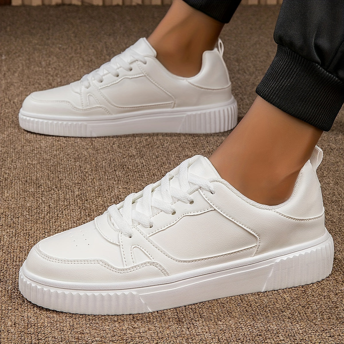 Women's Versatile Skate Shoes Low Platform Lightweight Sneakers