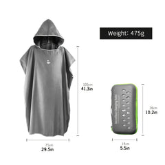 Mutao Changing Robe Towel Poncho for Surfing Swimming Wetsuit Changing