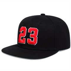 Men's 23 Embroidered Baseball Cap Hip Hop Hat Outdoor Sun Hat