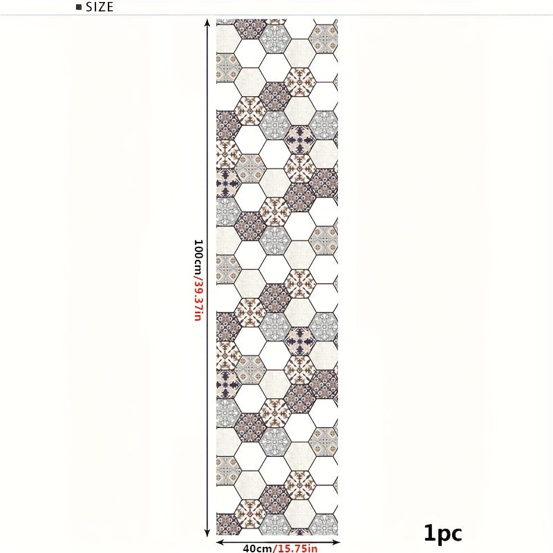Thickened Simulation Tile Retro Pattern Floor Sticker Waterproof Home Decoration