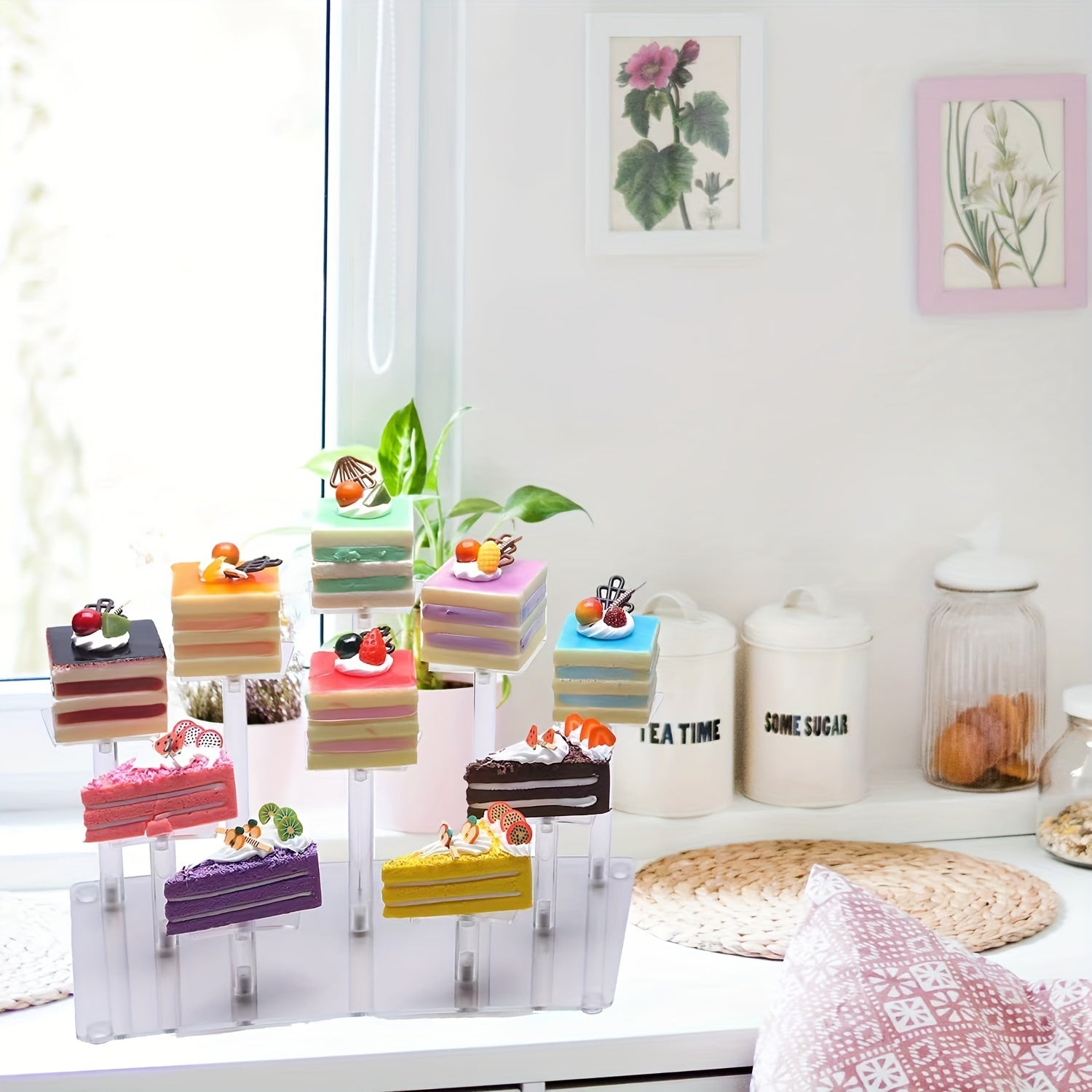 Acrylic Holder Toy Display Rack for Cosmetics Perfume Doll
