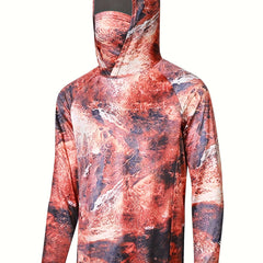 Men's Tie Dye UPF 50 Sun Protection Hoodie With Mask