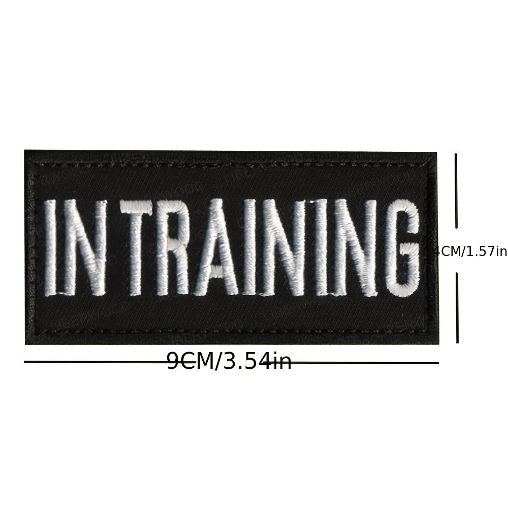 Pet Harness with Embroidered Tape Patches Letter Patch