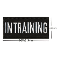 Pet Harness with Embroidered Tape Patches Letter Patch
