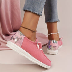 Women's Low Top Loafers Comfort Slip On Shoes Casual Walking Shoes