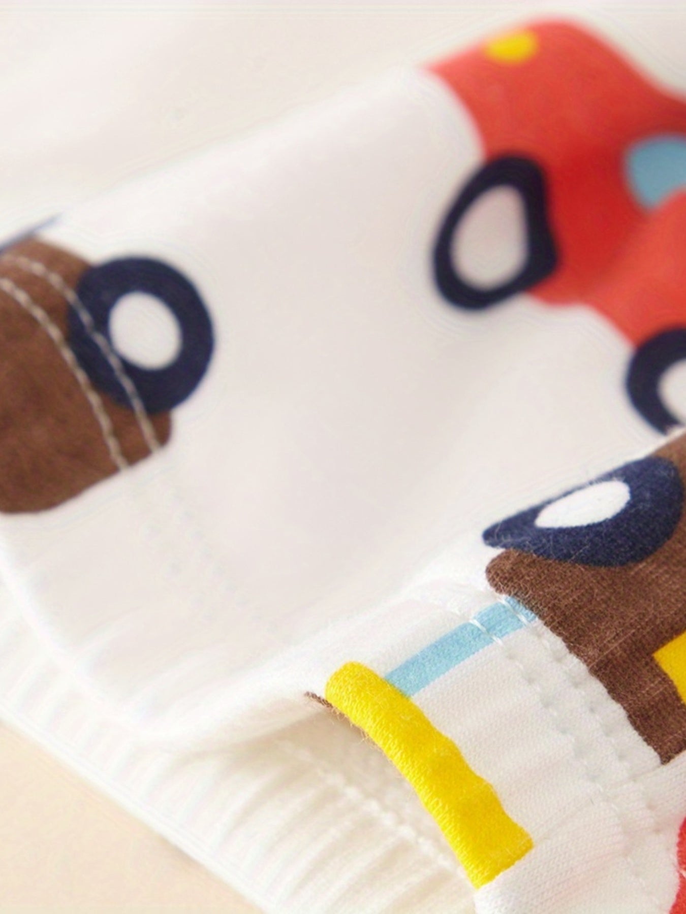 3pcs Boys Boxer Briefs Colorful Cars Print Underwear