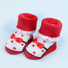 3 Pairs Baby Girls Princess Bow Dot Pattern Lace Crew Socks