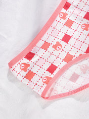 7 Pcs Cartoon Pattern Briefs Women's Panties