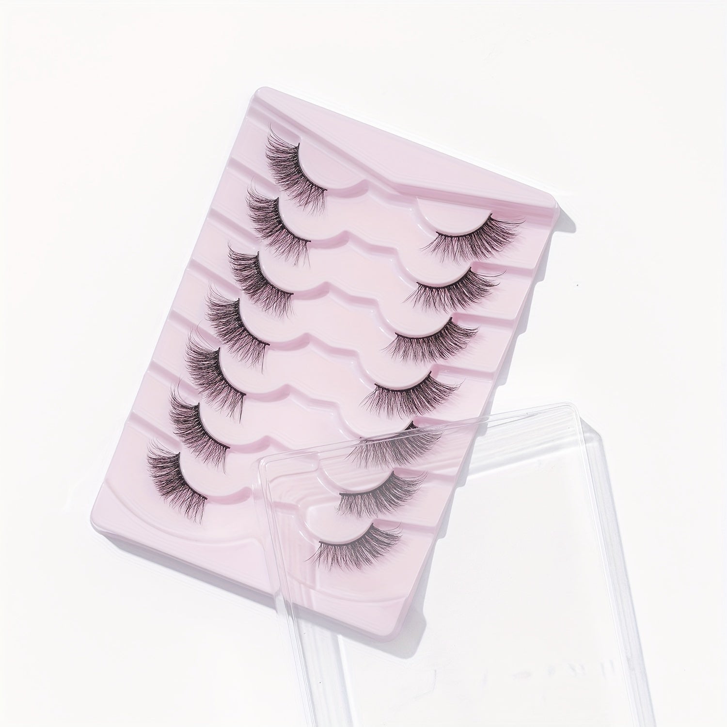7 Pairs Half Eye False Eyelashes Fluffy Wispy End Eye Natural Pack 16mm