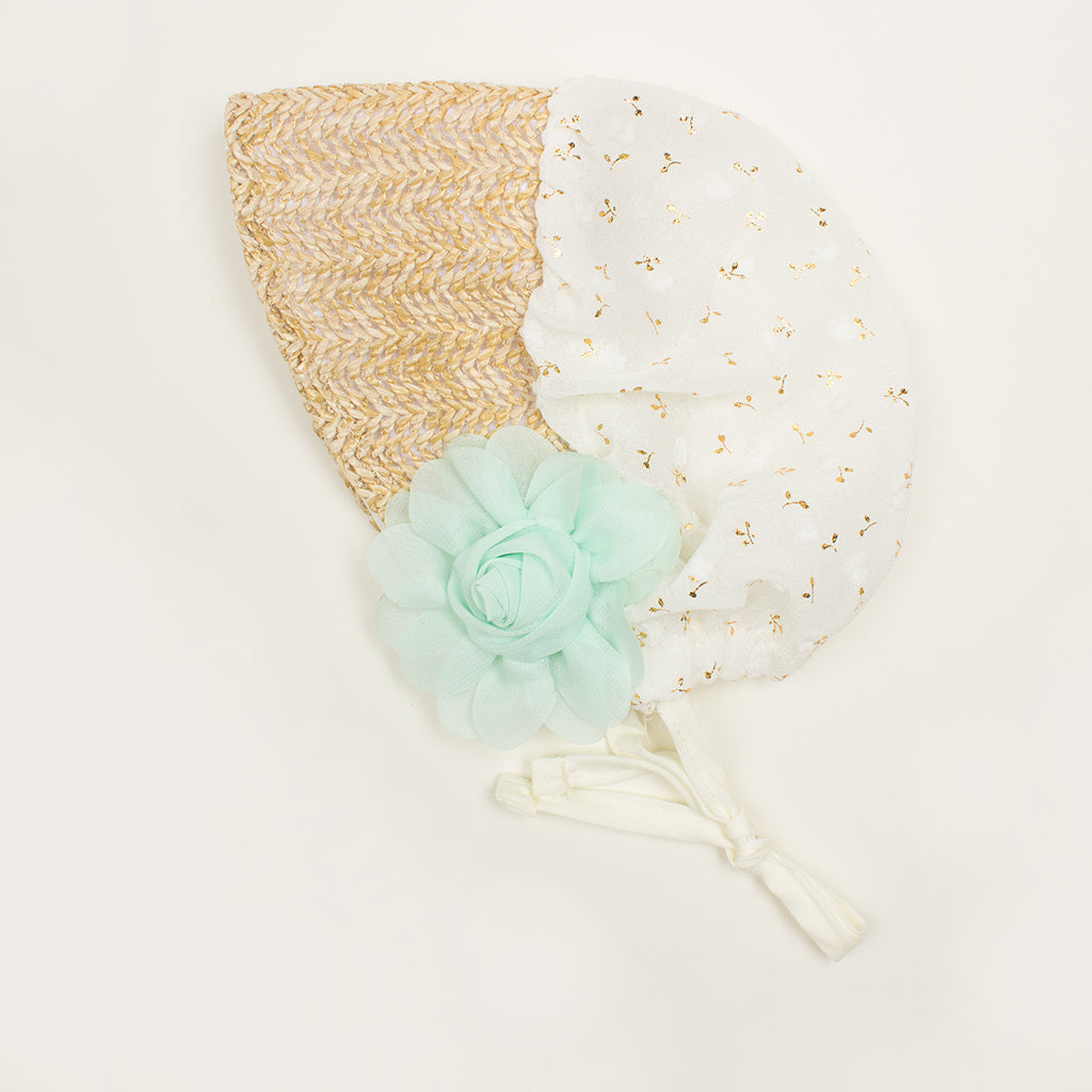 Chiffon Rose Baby Gauze Court Headscarf Hat