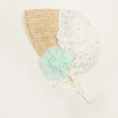 Chiffon Rose Baby Gauze Court Headscarf Hat