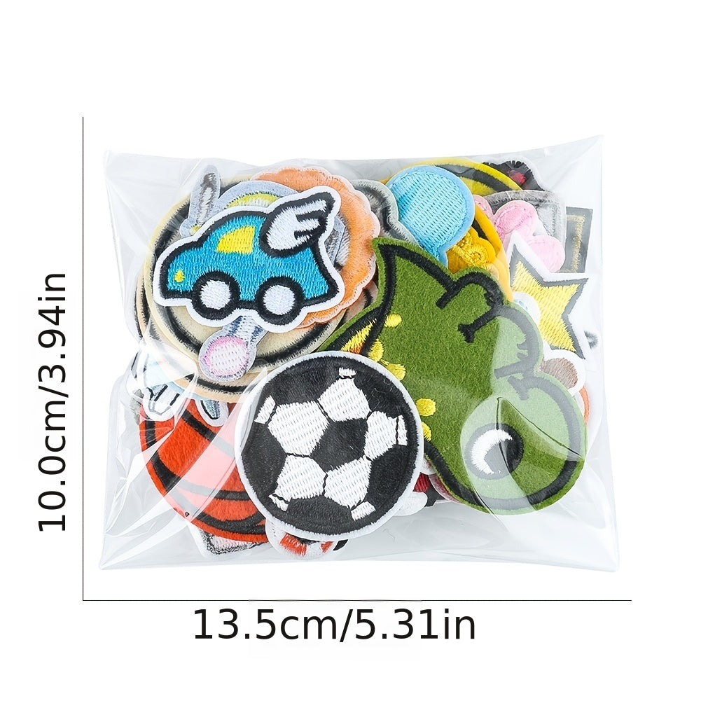 55pcs Embroidered Animal Patches for Jacket Hat Backpack Jeans