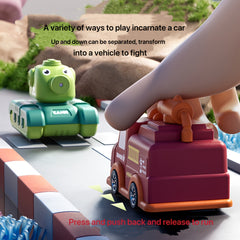 Convertible Fire Truck & Water Gun Toy Manual Pump Spray Dual Play