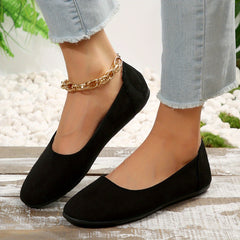 Women's Soft Sole Flat Shoes Casual Slip On Outdoor Shoes