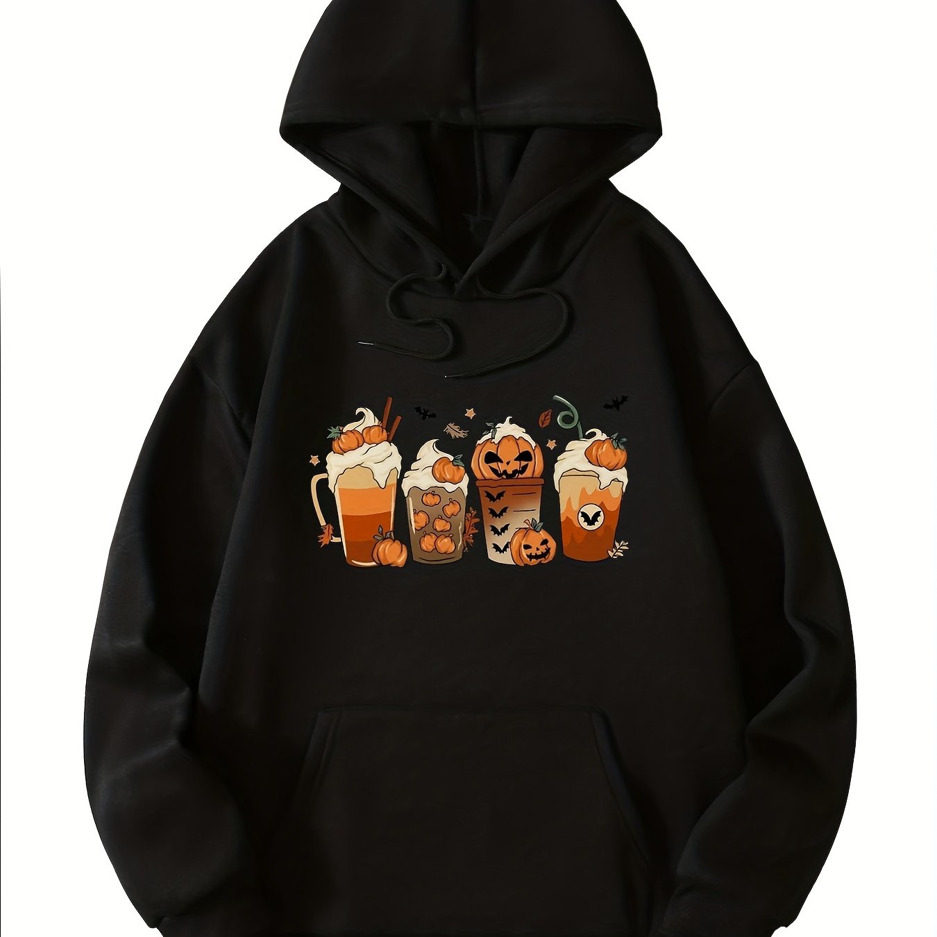 Halloween Pumpkin Print Hoodie Women's Sweatshirt