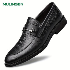 Men's Almond Toe Loafer Shoes Comfy Slip On Shoes Spring Summer