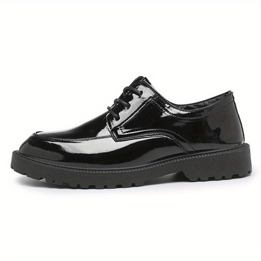 Men's Classic Faux Leather Derby Shoes British Style Formal Shoes