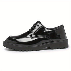 Men's Classic Faux Leather Derby Shoes British Style Formal Shoes
