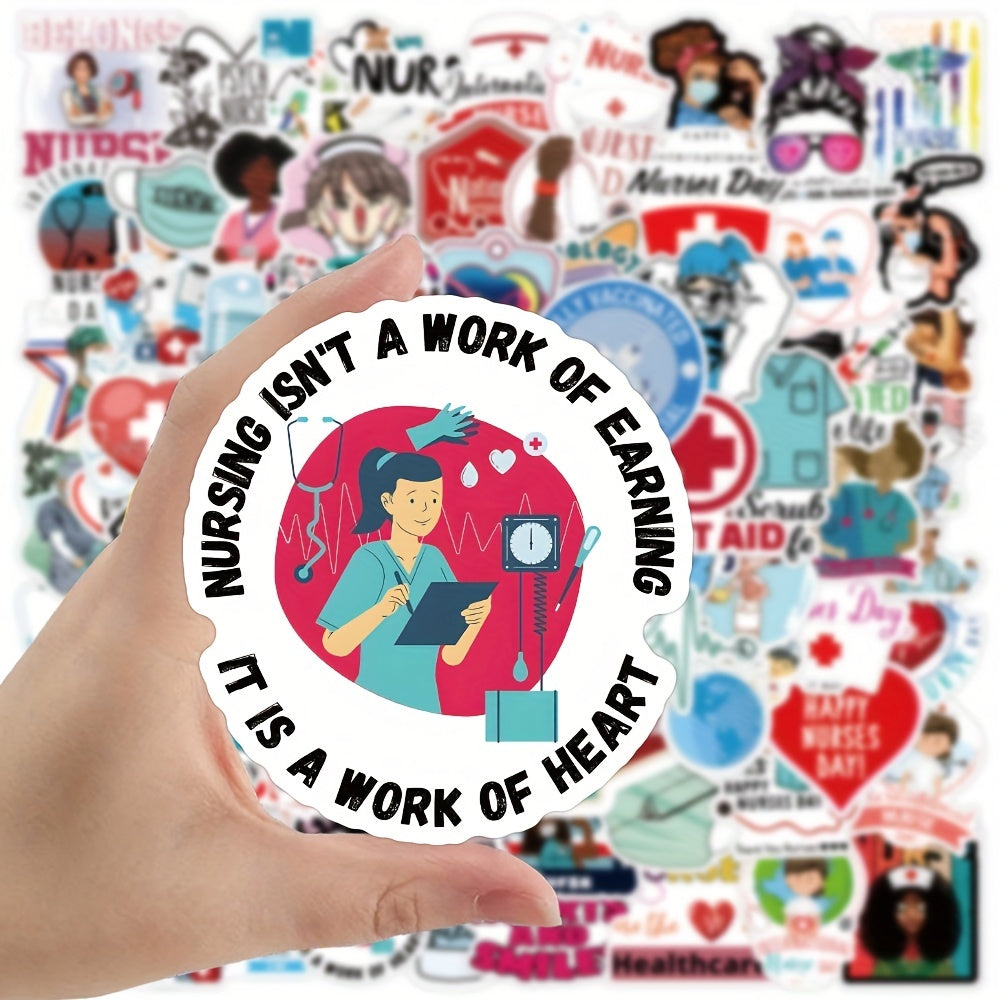 113pcs Nurse Stickers Vinyl Nursing Stickers Decals Laptops Water Bottles
