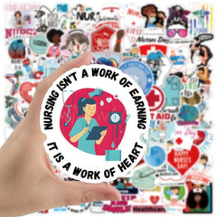 113pcs Nurse Stickers Vinyl Nursing Stickers Decals Laptops Water Bottles