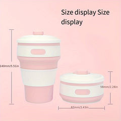 350ml Silicone Foldable Water Cup Outdoor Portable Collapsible Bottle