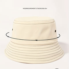 Unisex Lightweight Bucket Hat Casual Sunshade Cap Women Men