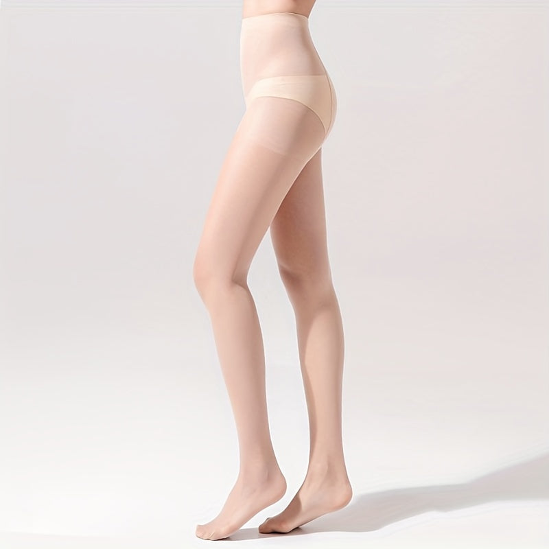Solid High Waist Pantyhose Women's Stockings