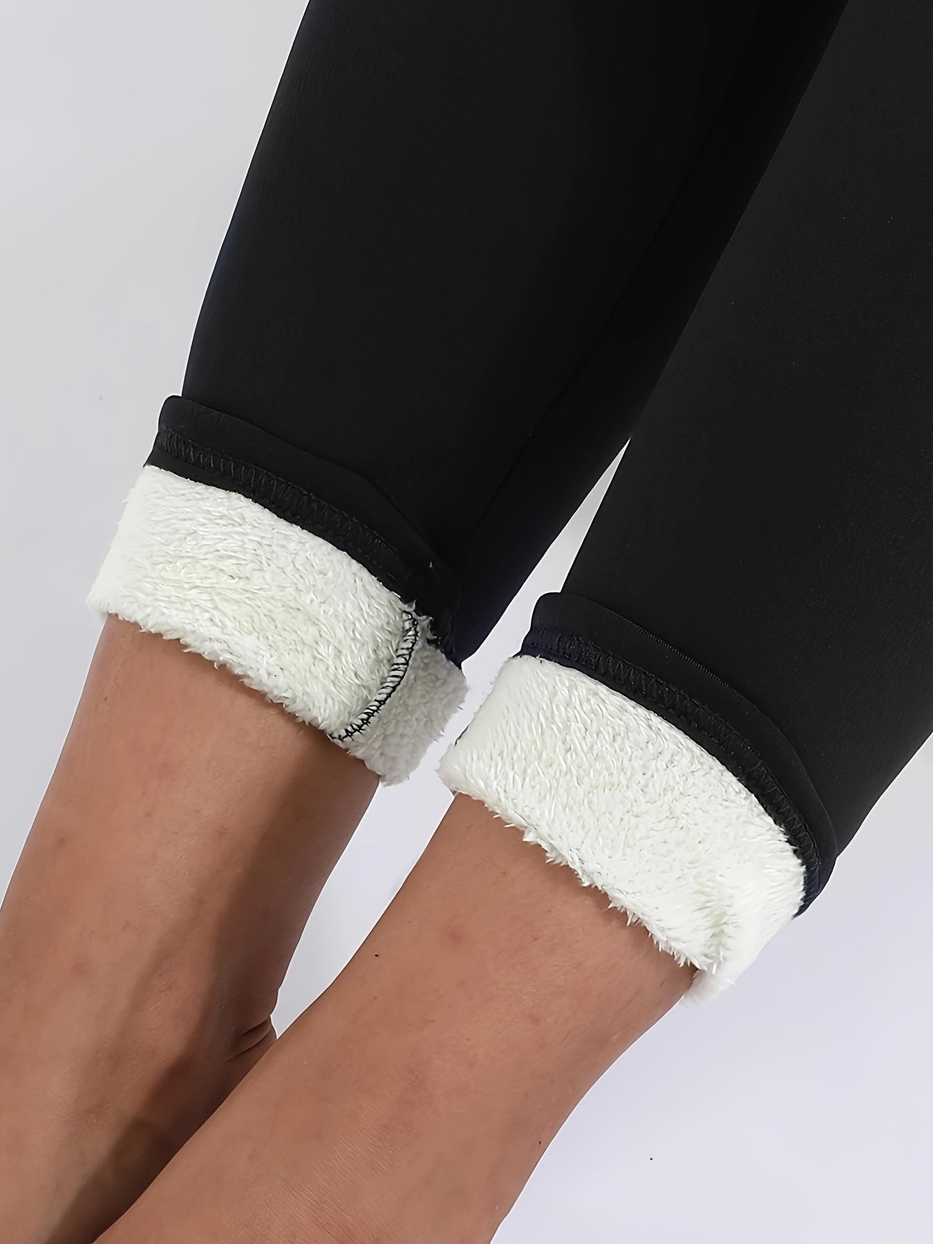 High Waist Fleece Liner Workout Yoga Pants Slim Fit Sports Leggings