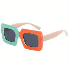 Kids Metal Hinge Square Sunglasses UV400