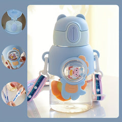 Fun Cartoon Straw Cup for Summer Outings