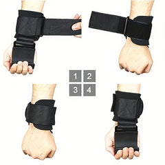 2pcs Wristband Hooks for Fitness Weightlifting Pull Up