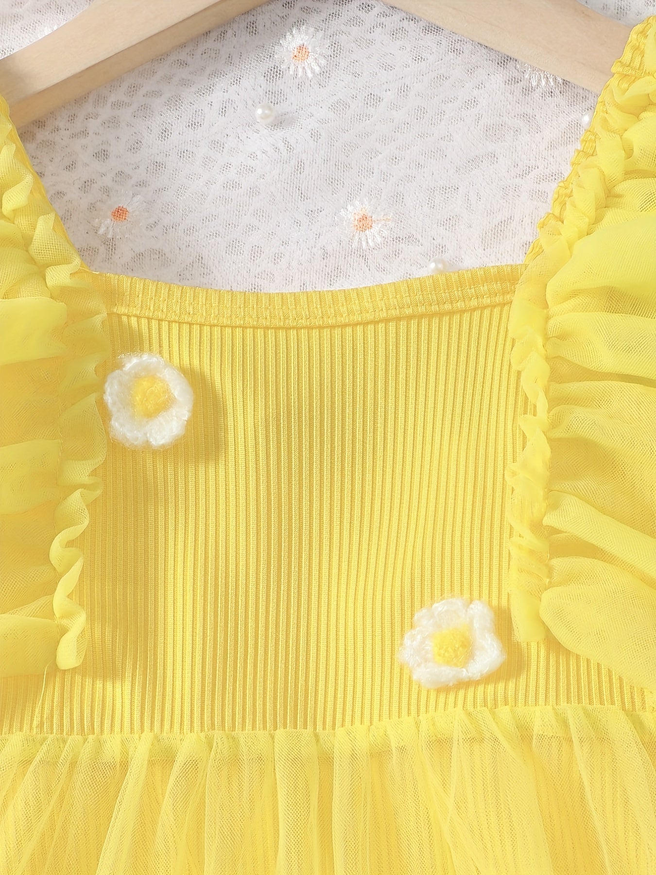 Girl's Flutter Sleeve Princess Dress Ruffle Tulle Birthday Party Evening Prom