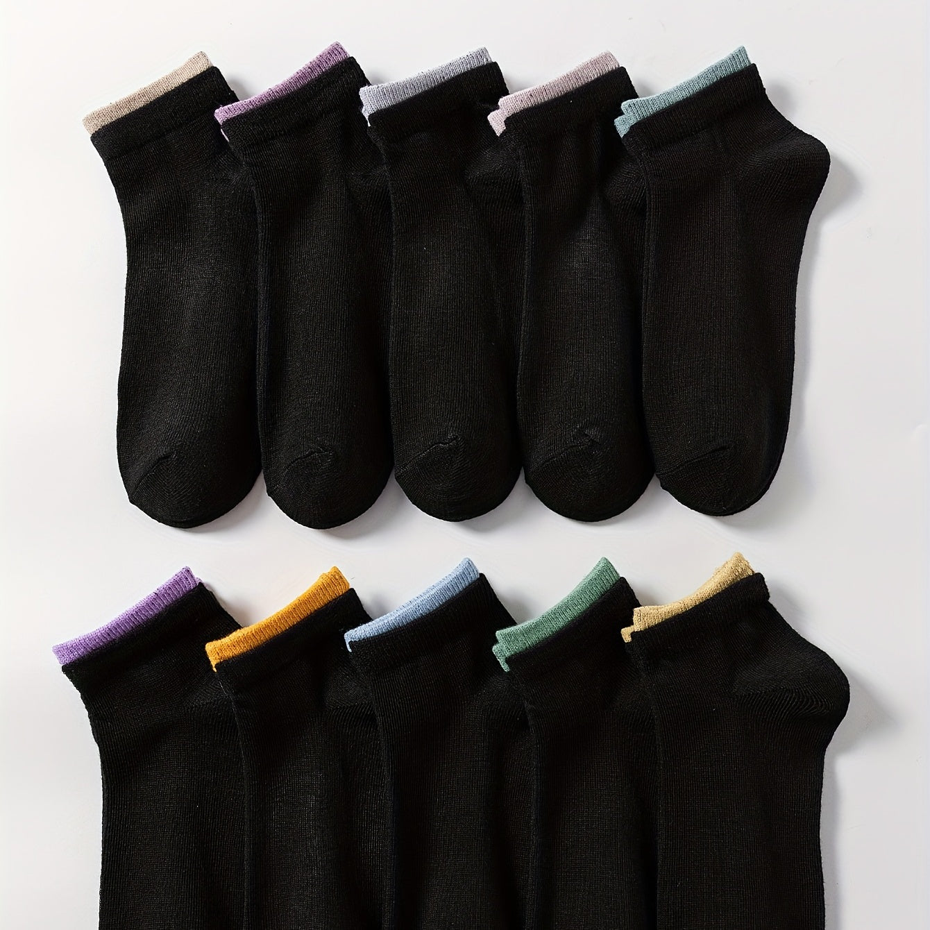 10 Pairs Women's Sports Ankle Socks Soft & Lightweight Low Cut Stockings