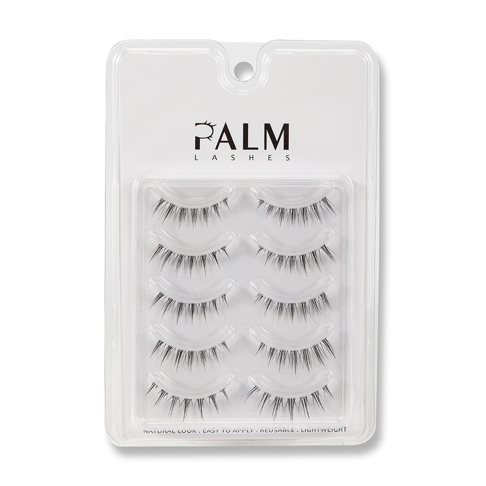 Natural Look False Eyelashes Short & Japanese Lashes Clear Band